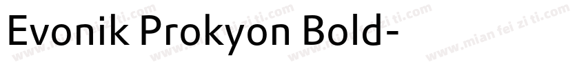 Evonik Prokyon Bold字体转换